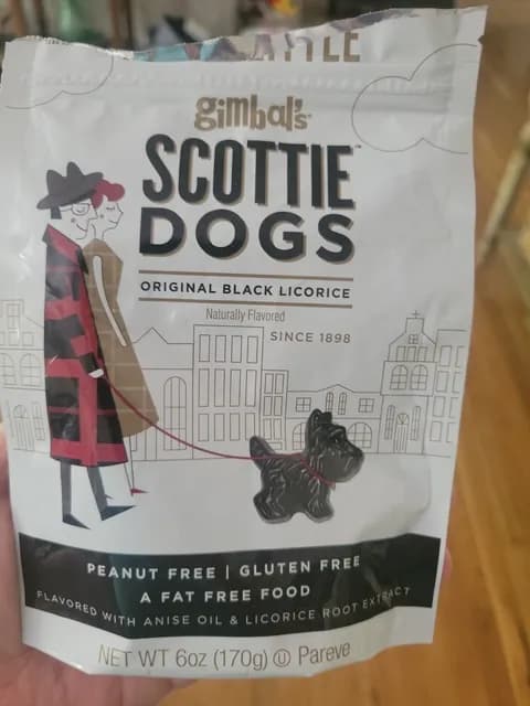 Gimbal'S Scottie Dogs Original Black Licorice