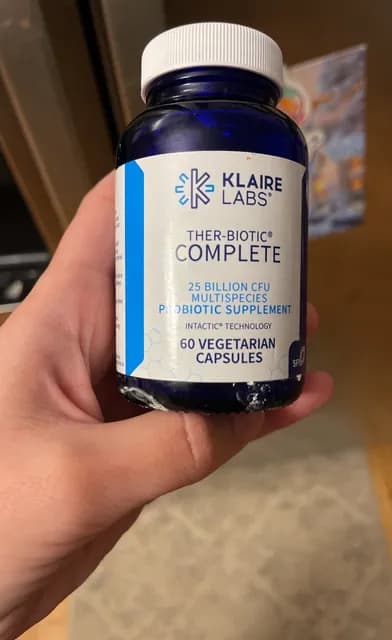 Klaire Labs Ther-Biotic Complete 25 Billion Cfu Probiotic Supplement 60 Vegetarian Capsules