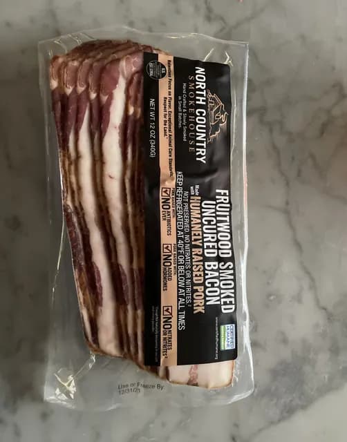 North Country Smokehouse Fruitwood Smoked Uncured Bacon Made With Humanely Raised Pork