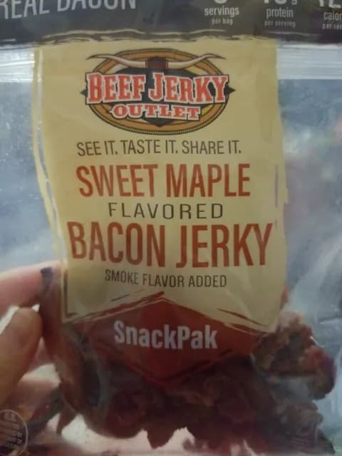 Beef Jerky Outlet Sweet Maple Bacon Jerky