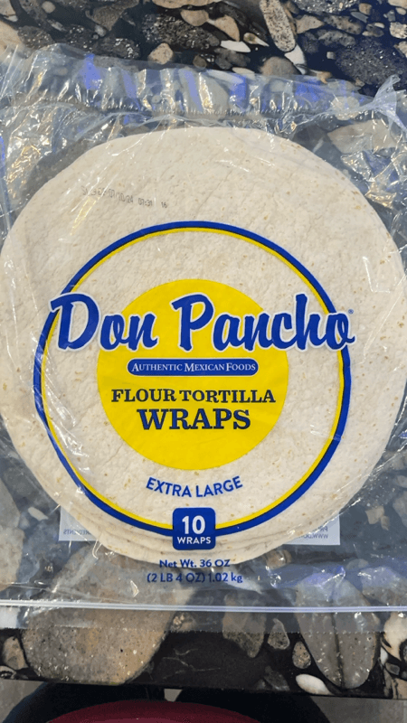 Don Pancho Flour Tortilla Extra Large Wraps