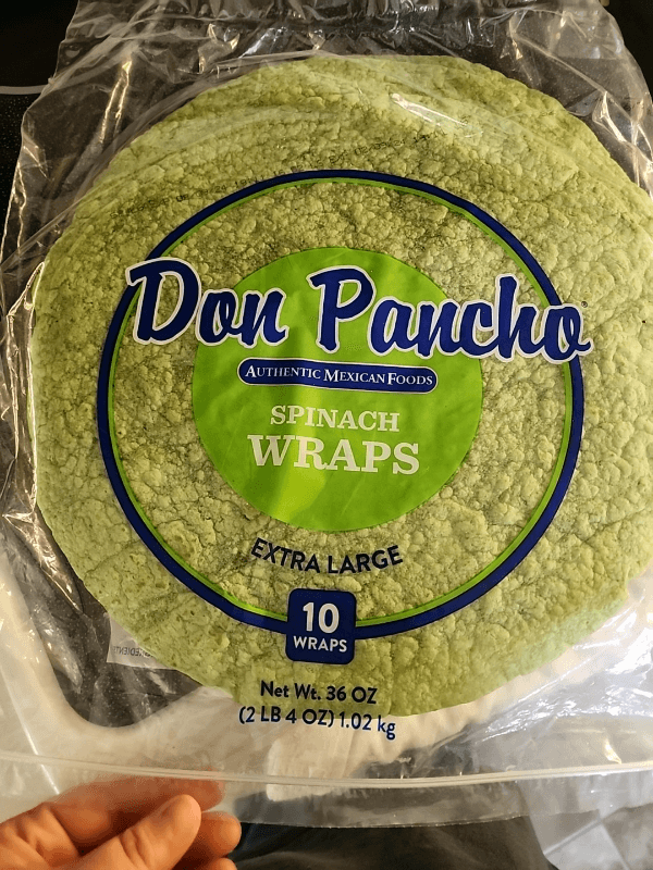 Don Pancho Spinach Wraps