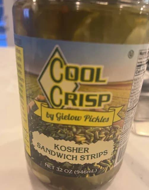 Gielow Pickles Cool Crisp Kosher Sandwich Strips
