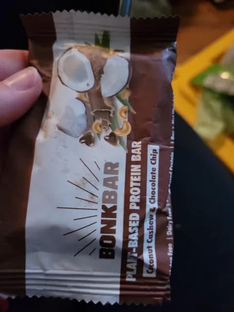 Bonk Bar Coconut Cashew & Chocolate Chip Plant-Based Protein Bar