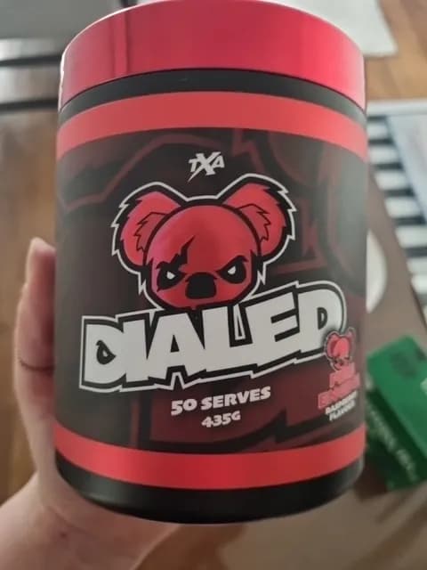 The X Athletics Dialed Pre Workout Fire Engine Raspberry
