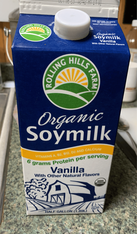Rolling Hills Farm Vanilla Organic Soymilk