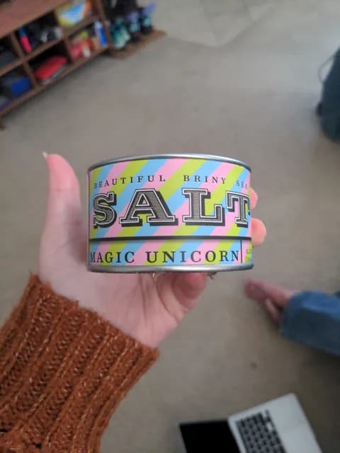 Beautiful Briny Sea Salt Magic Unicorn Sea Salt