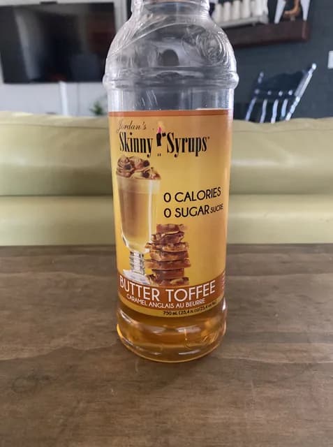 Jordan'S Skinny Syrups Butter Toffee