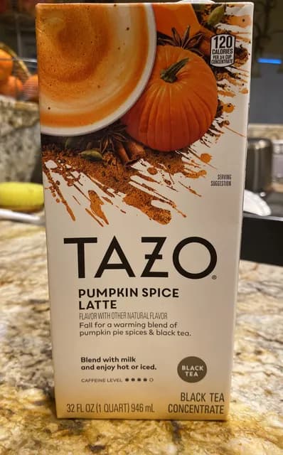 Tazo Pumpkin Spice Latte Black Tea Concentrate