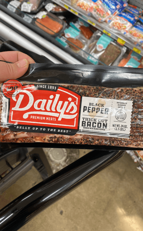 Daily'S Premium Meats Thick Cut Bacon Rubbed With Black Pepper