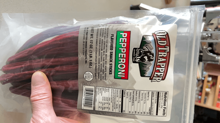 Old Trapper Pepperoni Flavored Snack