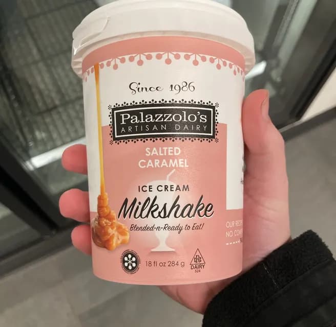 Palazzolo'S Artisan Dairy Salted Caramel Ice Cream Milkshake
