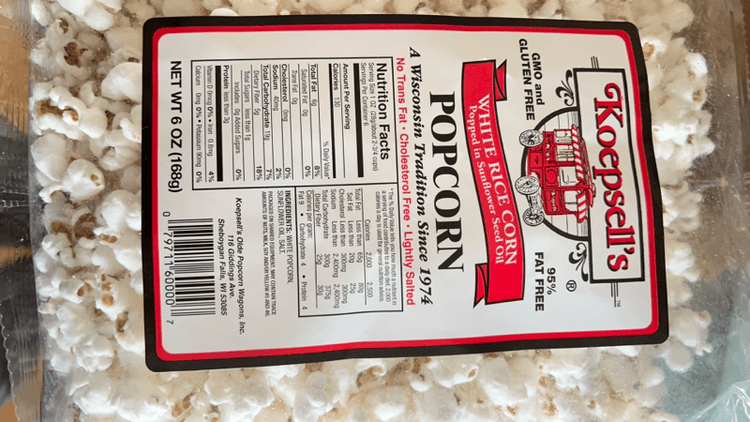 Koepsell'S White Rice Corn Popcorn