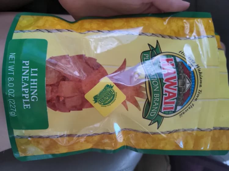 Hawaii Plantation Brand Li Hing Pineapple