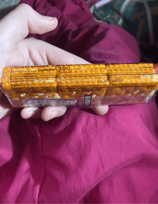Austin Cheddar Cheese On Cheese Sandwich Crackers
