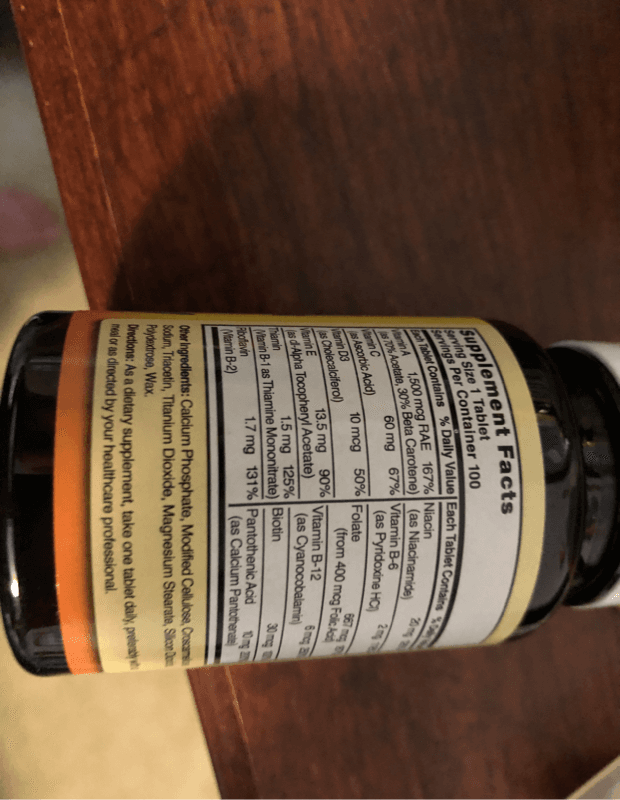 Nature'S Blend Multivitamin No Minerals