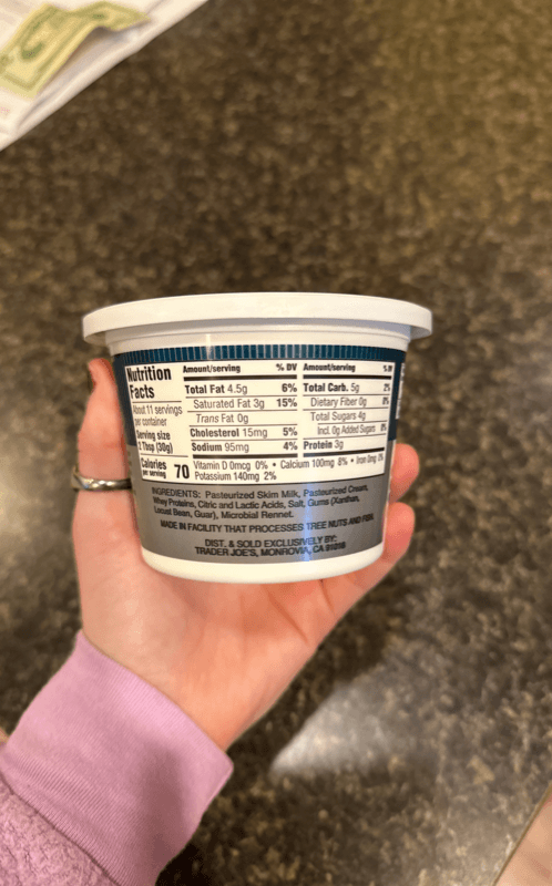 Trader Joe'S Soft Spreadable Light Cream Cheese