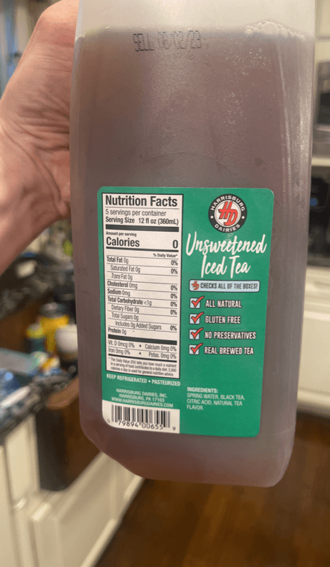 Harrisburg Dairies Unsweetened Iced Tea