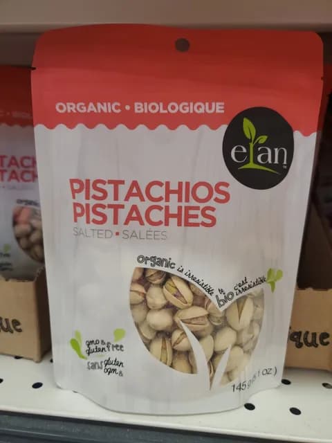 Elan Organic Salted Pistachios