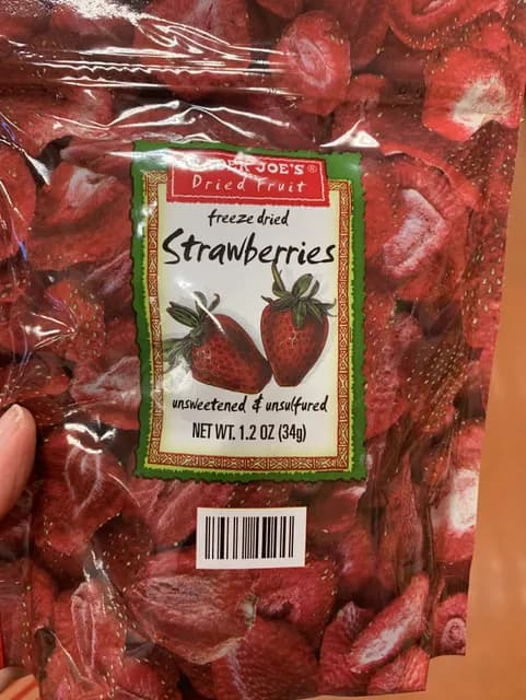 Is it Low FODMAP? Trader Joe’s Unsweetened & Unsulfured Freeze Dried Strawberries