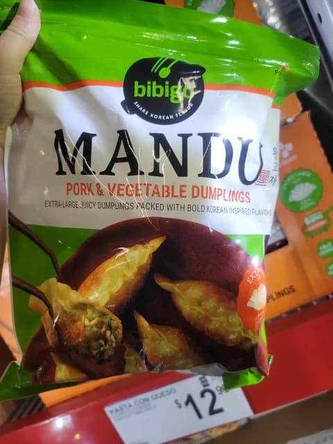 Bibigo Mandu Pork & Vegetable Dumplings
