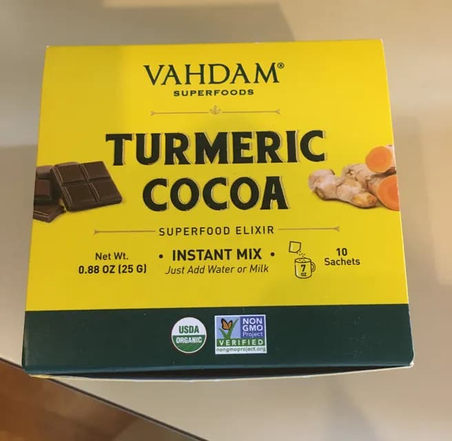 Vahdam Superfoods Turmeric Cocoa Superfood Elixir Instant Mix