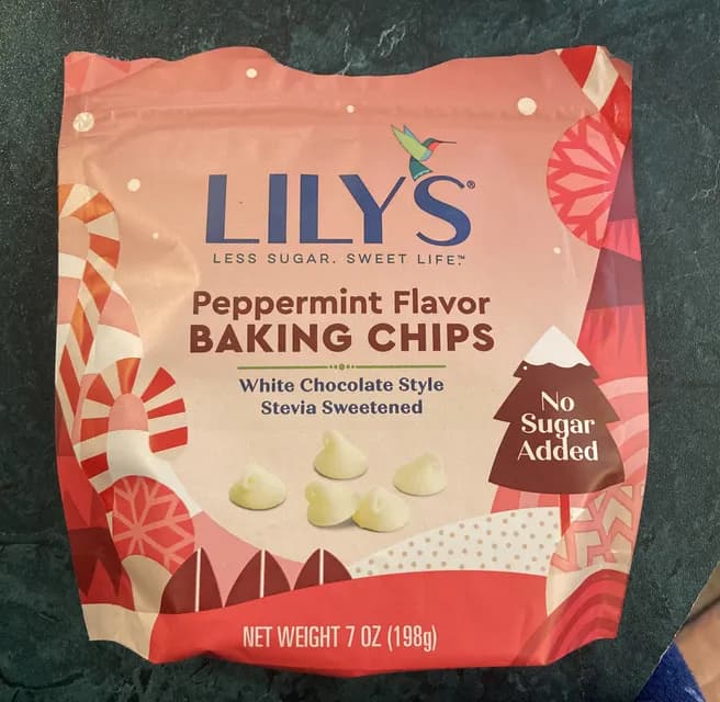 Lily'S White Chocolate Style Peppermint Flavor Baking Chips