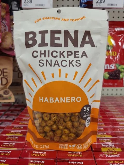 Biena Habanero Chickpea Snacks