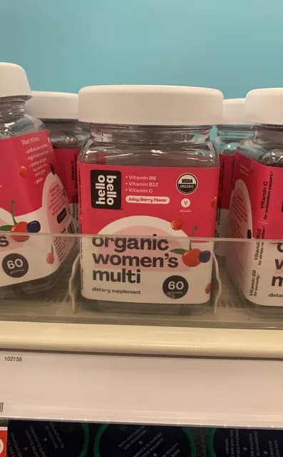 Hello Bello Organic Women'S Multi Juicy Berry Flavor Gummies