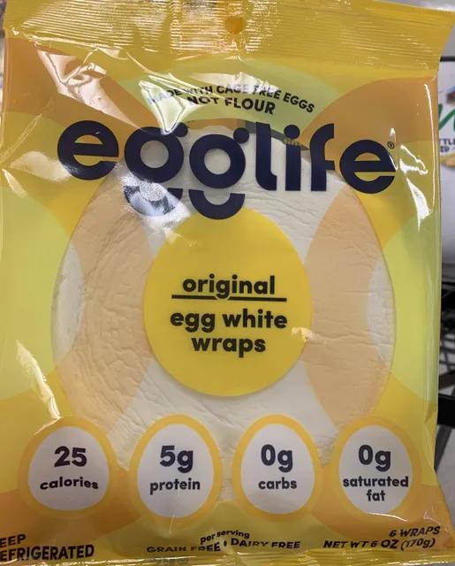 Egglife  Wraps made with egg whites, not flour