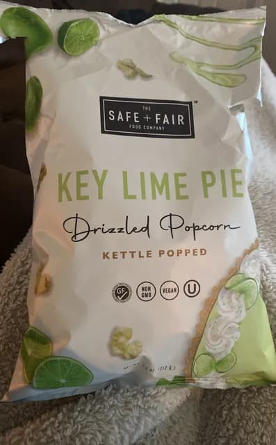 The Safe + Fair Key Lime Pie Drizzled Popcorn Kettle Popped