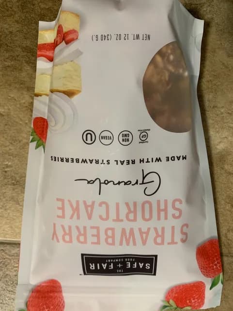 The Safe + Fair Food Company Strawberry Shortcake Granola