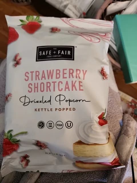 The Safe + Fair Food Company Strawberry Shortcake Drizzled Popcorn