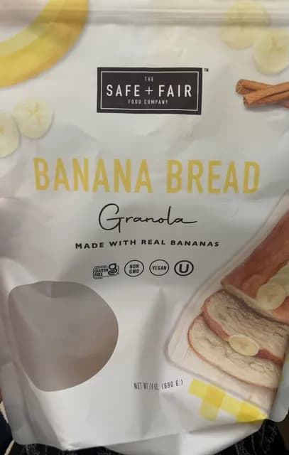 The Safe + Fair Food Company Banana Bread Granola