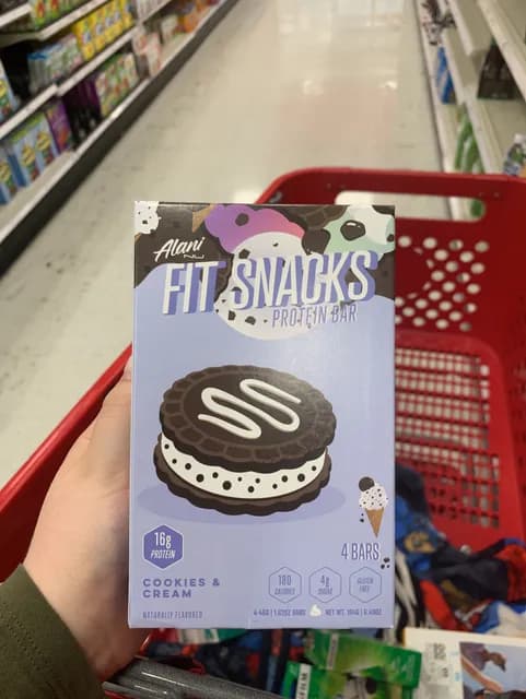 Alani Nu Fit Snacks Protein Bar Cookies & Cream