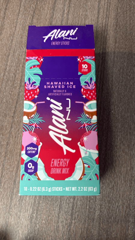 Alani Nu Hawaiian Shaved Ice Energy