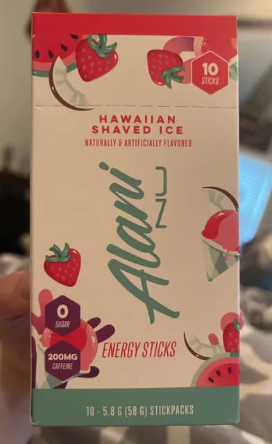 Alani Nu Hawaiian Shaved Ice Energy