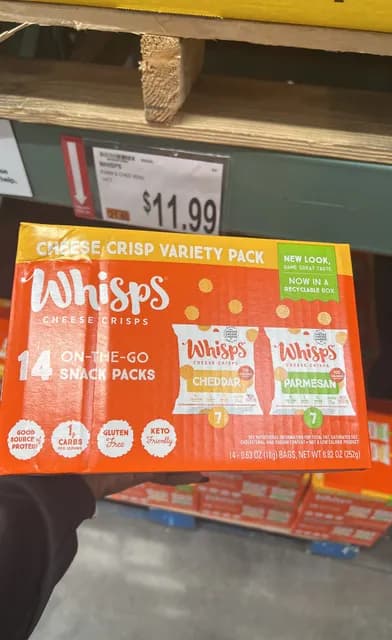 Whisps Cheese Crisps Variety Pack: Cheddar And Parmesan