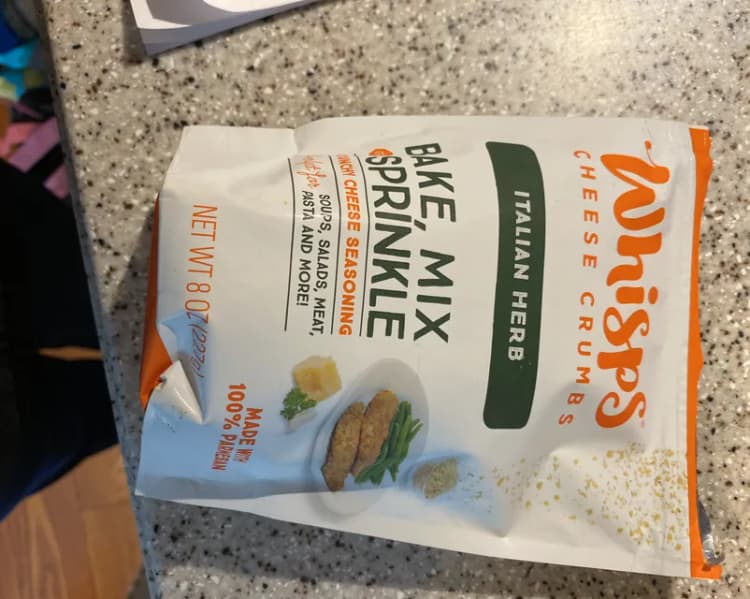 Whisps Cheese Crumbs Italian Herb