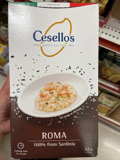 Cesello'S Roma Rice 100% From Sardinia