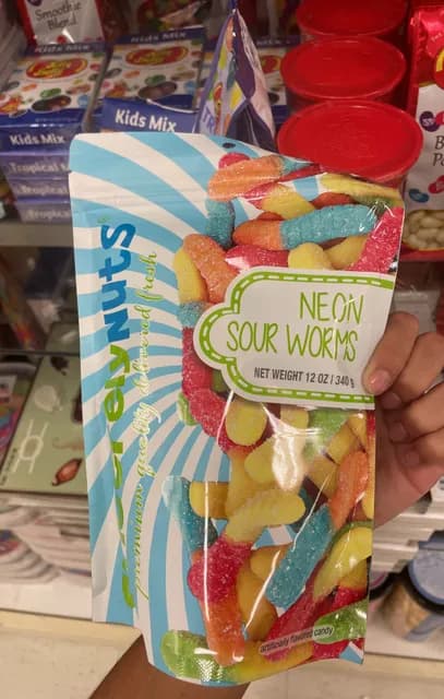 Sincerely Nuts Neon Sour Worms