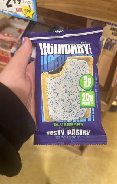 Legendary Foods Blueberry Flavored Tasty Pastry