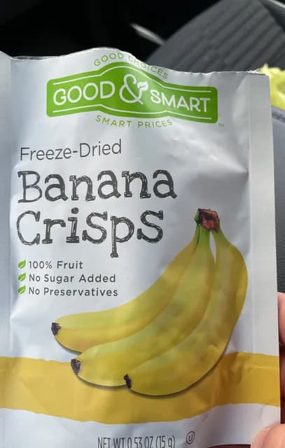 Good & Smart Freeze-Dried Banana Crisps