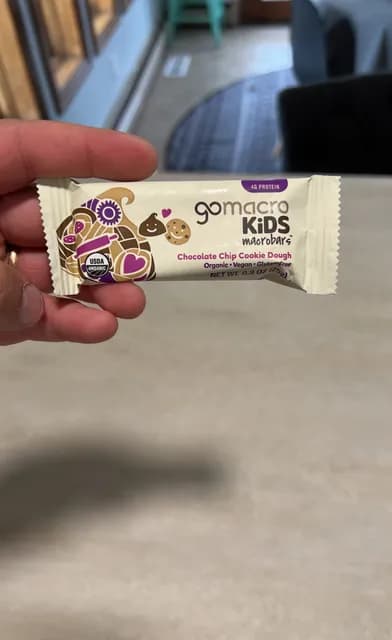 Gomacro Kids Macrobars Chocolate Chip Cookie Dough
