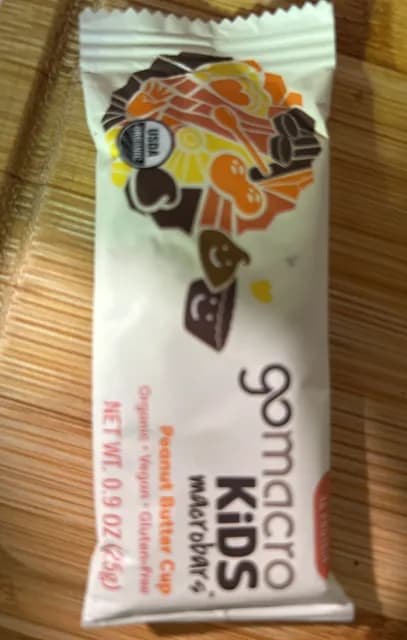 Gomacro Kids Peanut Butter Cup Macrobars, Gluten-Free