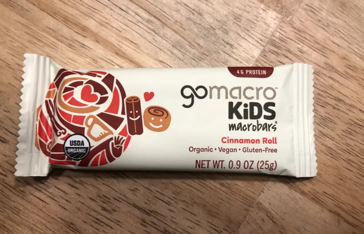 Gomacro Kids Macrobars Cinnamon Roll