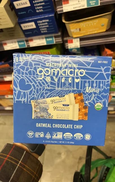 Gomacro Oatmeal Chocolate Chip Macrobar Mini