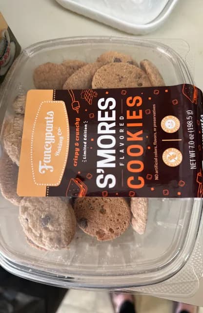 Fancypants Baking Co. Crispy & Crunchy S'Mores Flavored Cookies