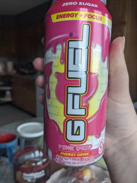 G Fuel Zero Sugar Pink Drip Energy Drink