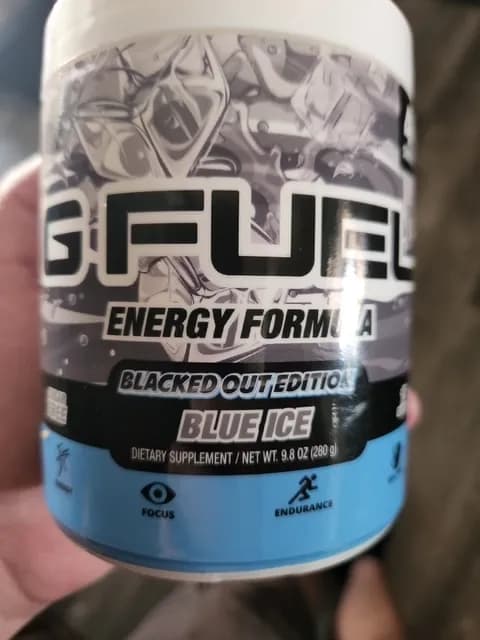 G Fuel Energy Formula Blacked Out Edition Blue Ice